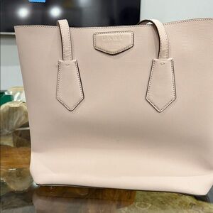 DKNY Blush Pink Leather Tote Bag